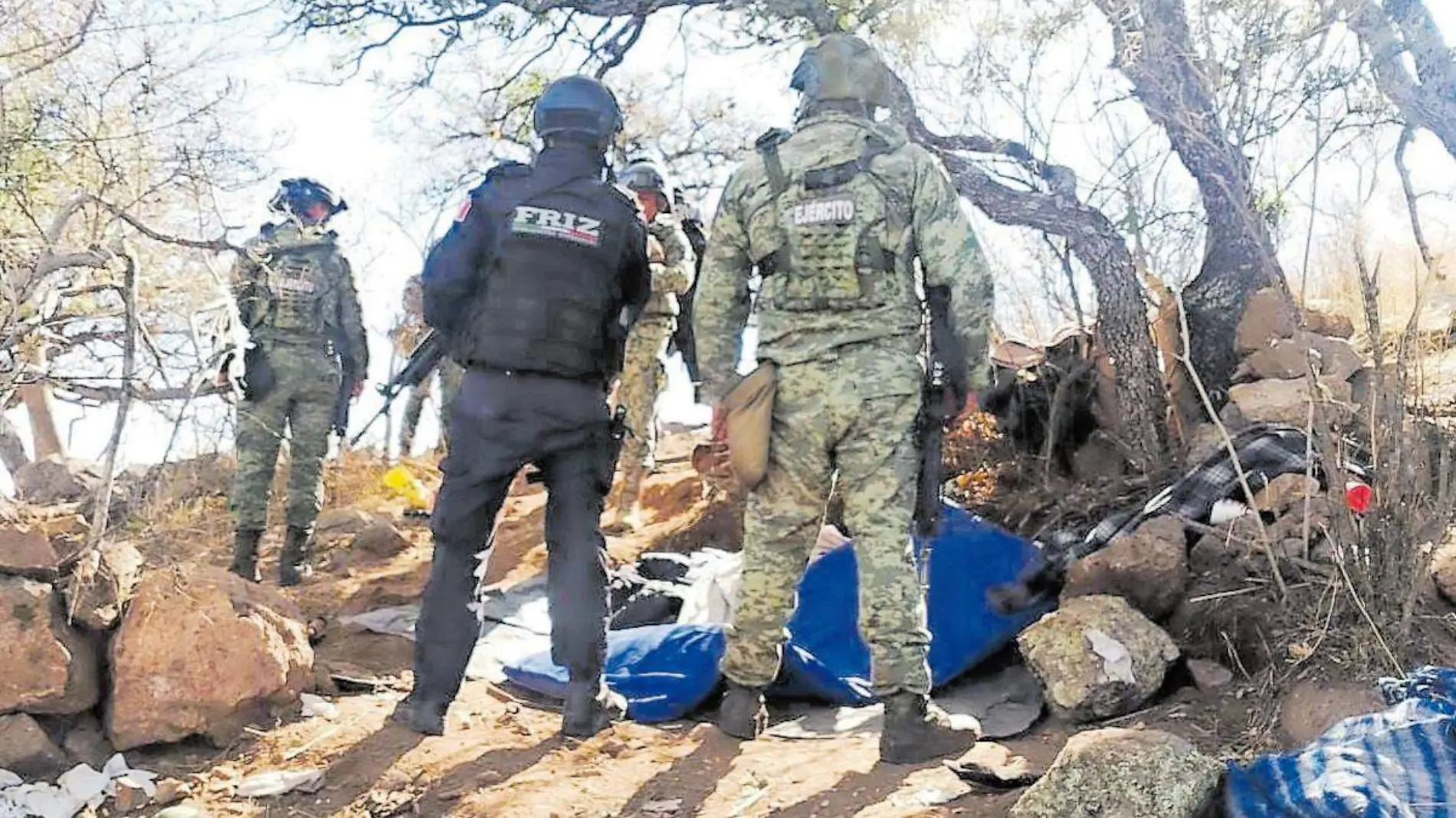 Destrucción de campamentos en Villanueva, Zacatecas